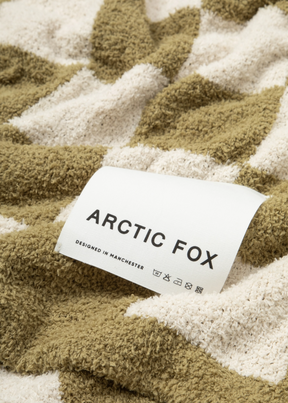 Arctic Fox & CO. - The Teddy Throw - Khaki Check