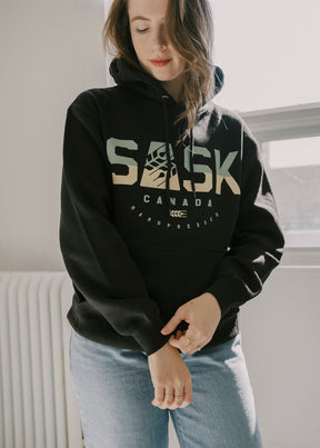 SASK Icon Two Tone Sweater | Black | Unisex