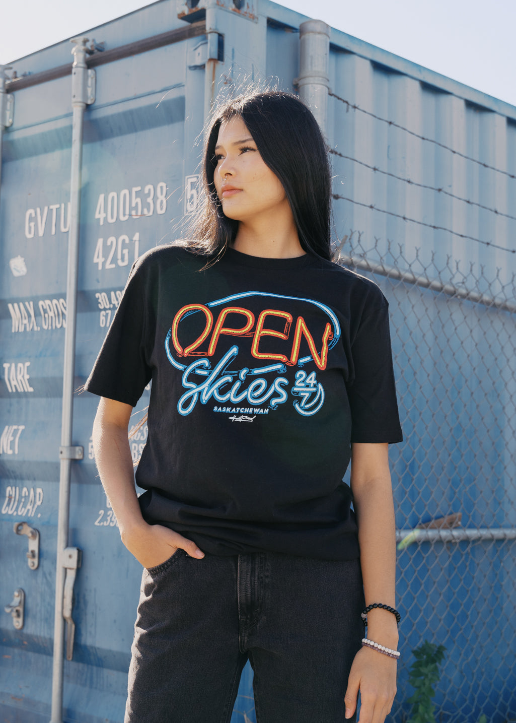 Open Skies Tee | Black | Unisex