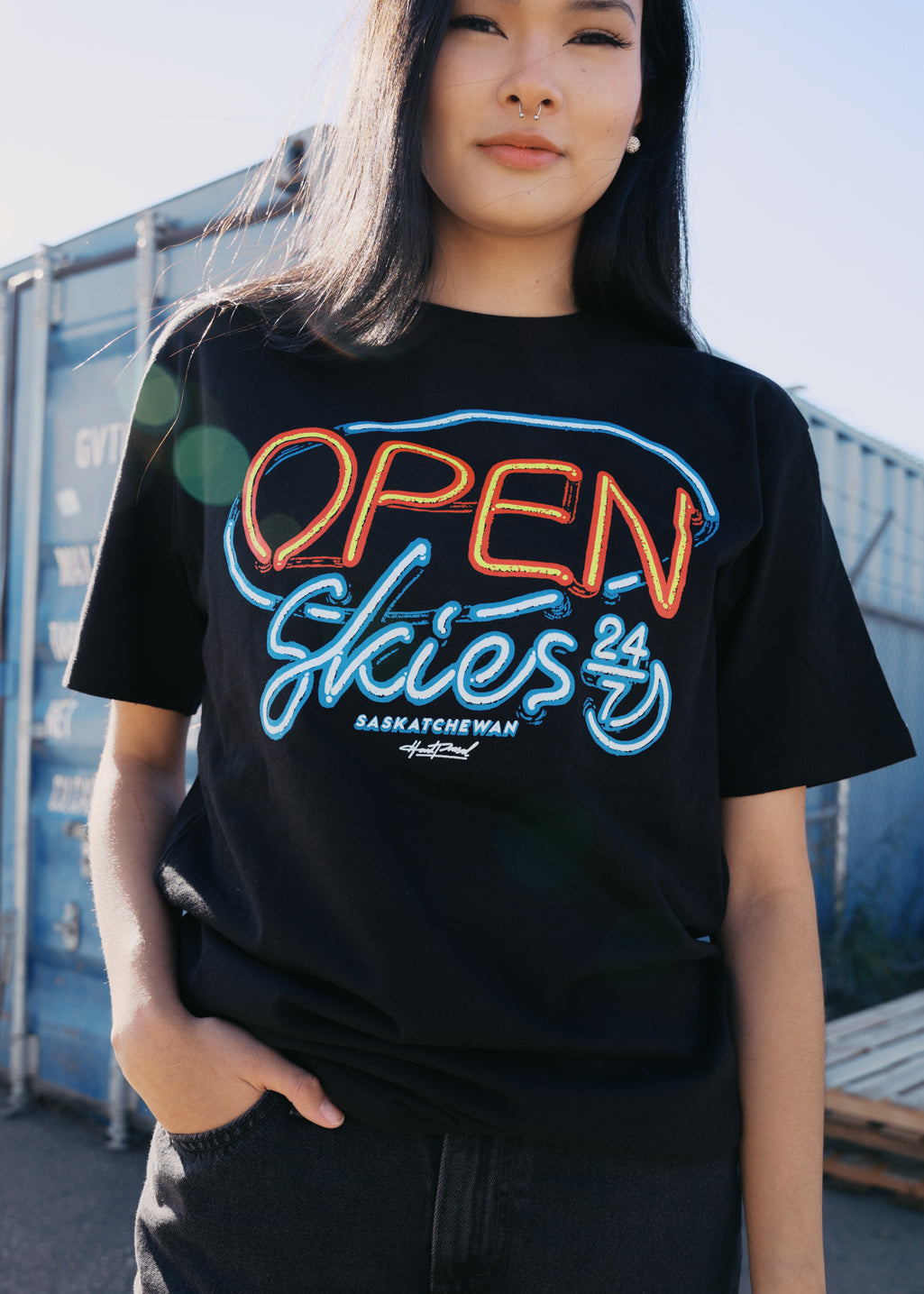 Open Skies Tee | Black | Unisex