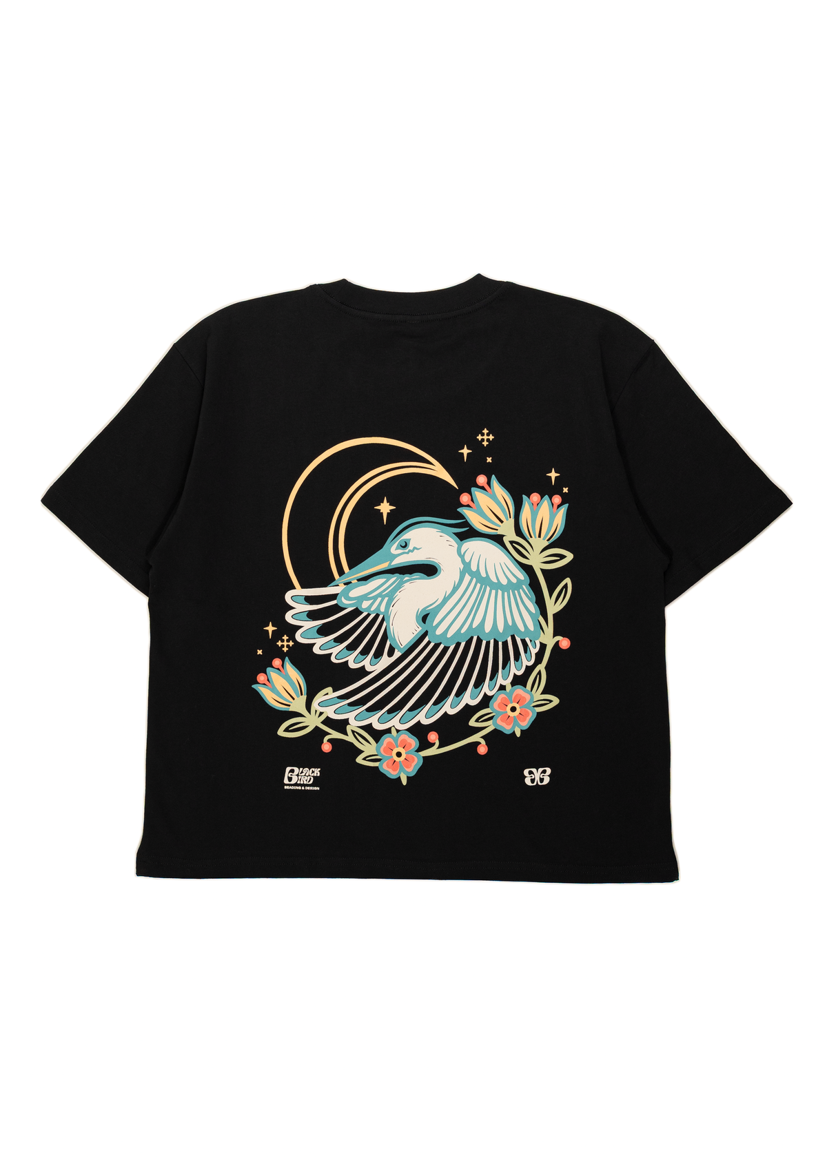 Blackbird B&D - Ashagi Boxy Tee | Black | Ladies