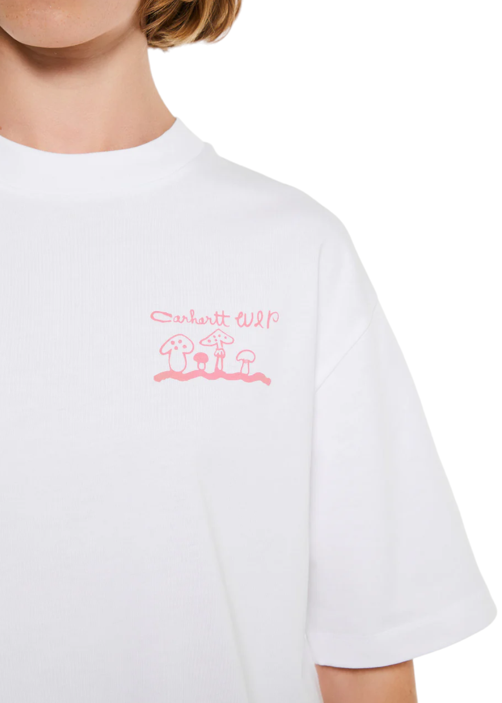 Carhartt WIP - W' S/S Kainosho T-Shirt - White/Charm Pink - Hardpressed Print Studio Inc.