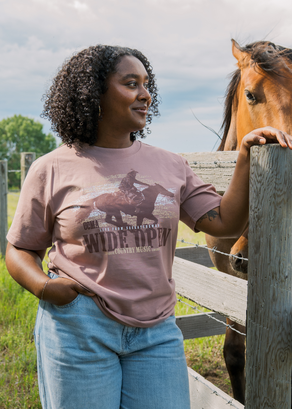 CCMA Wide Open Tee | Dusk | Ladies