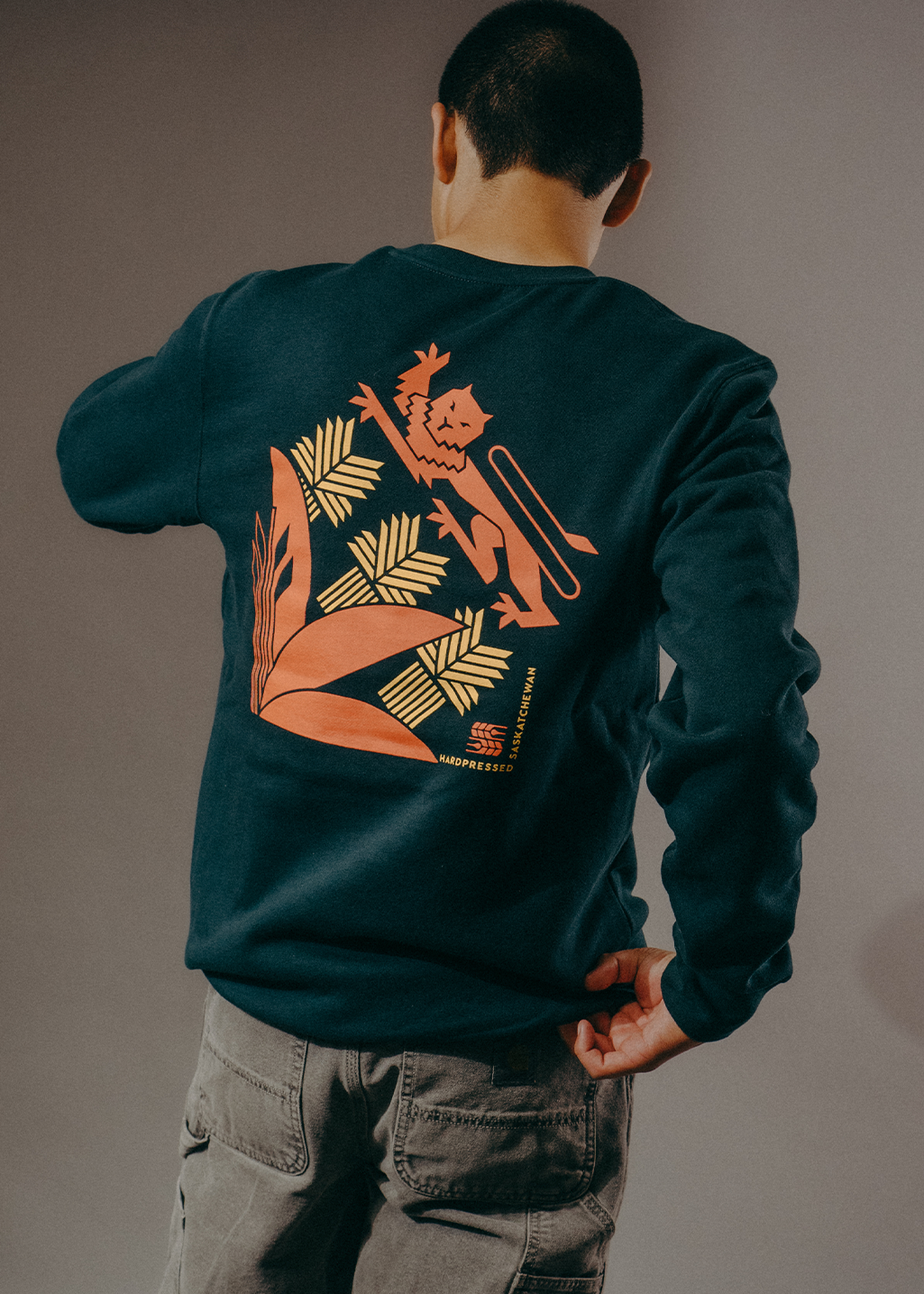 New Wave Crest Crewneck | Boreal | Unisex - Hardpressed Print Studio Inc.