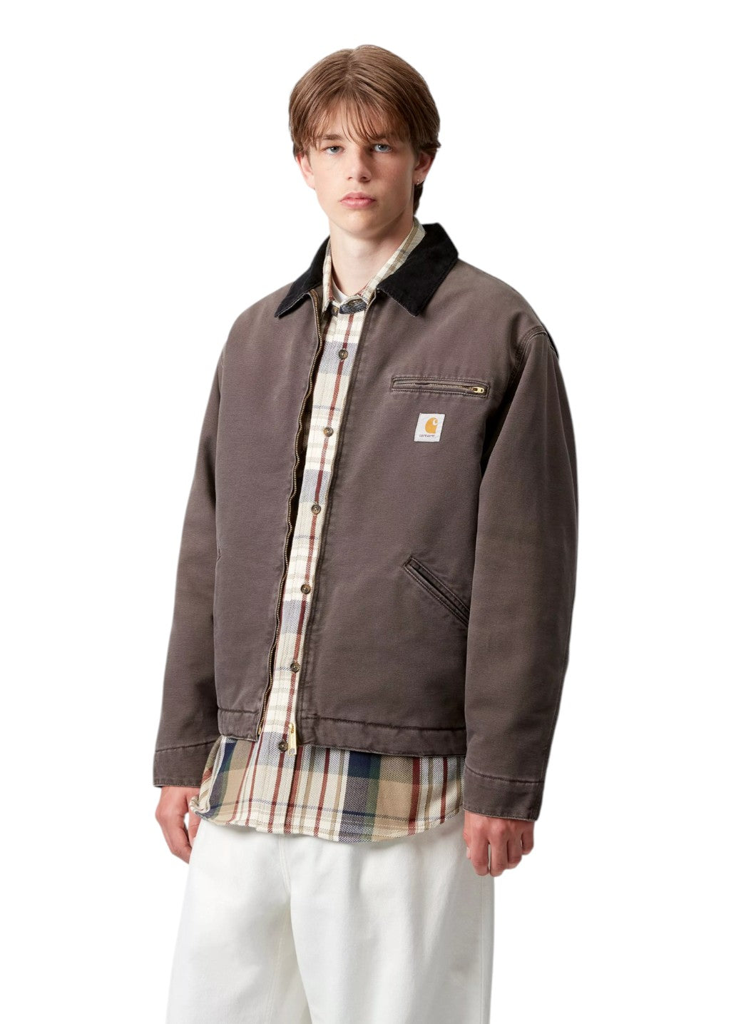 Carhartt WIP - OG Detroit Jacket - Tobacco/Black Stone Canvas