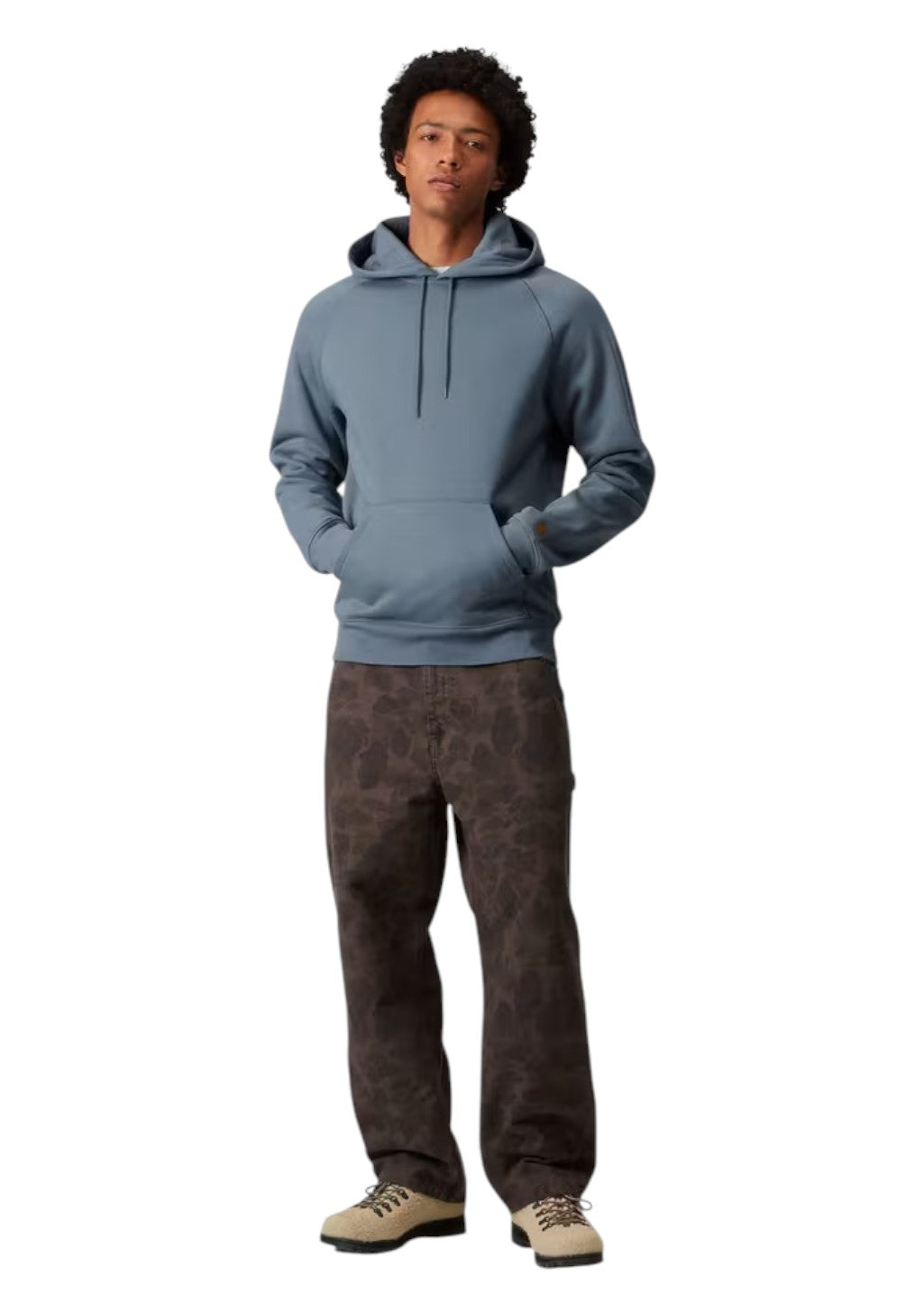 Carhartt WIP - Hooded Chase Sweatshirt - Angelite/Gold