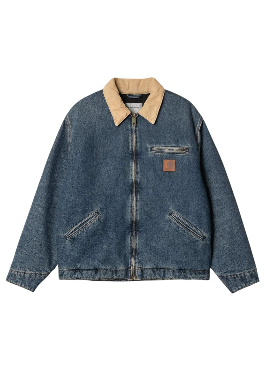 Carhartt WIP - OG Detroit Jacket - Blue/Dusty H Brown - Dark Used Wash