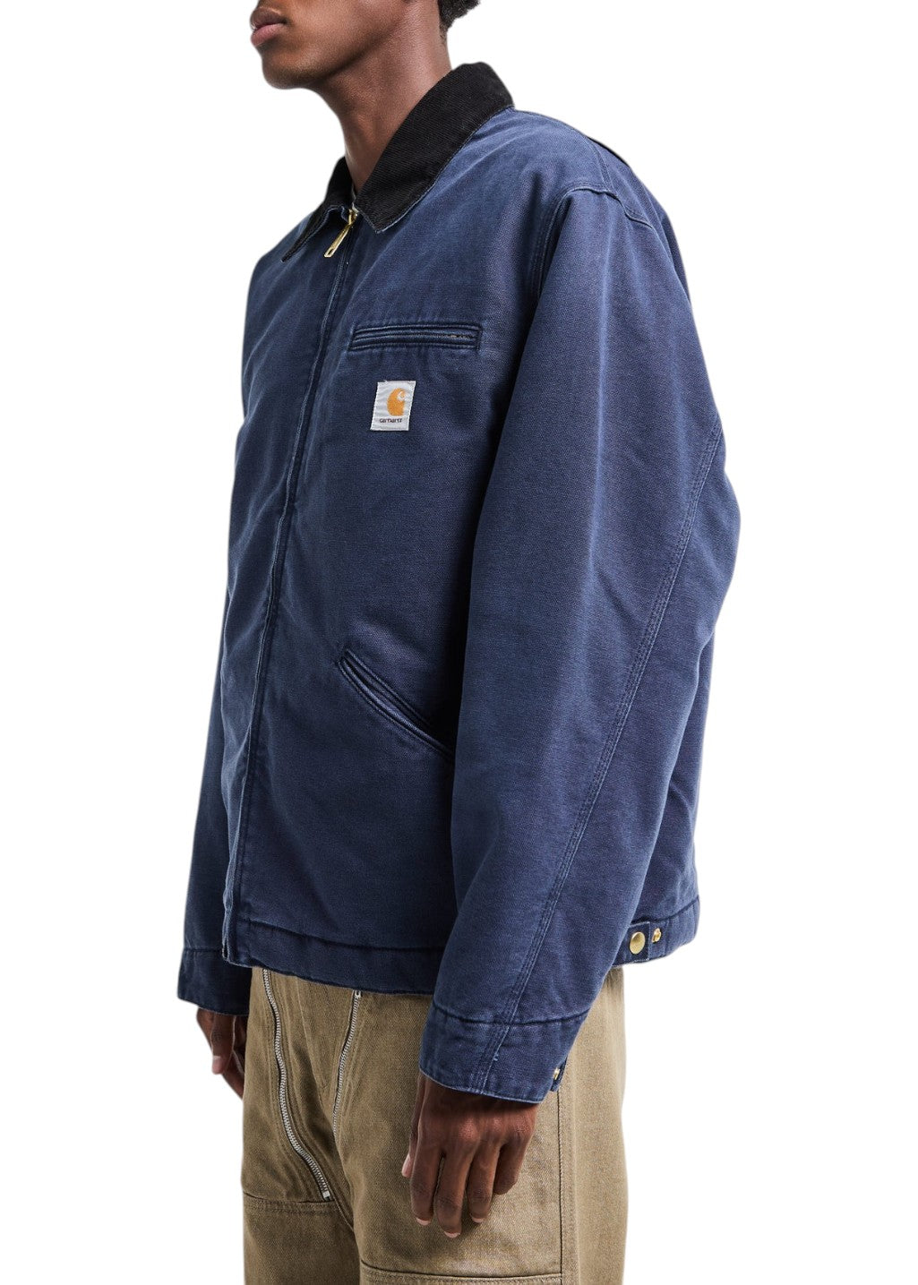 Carhartt WIP - OG Detroit Jacket - Dark Navy/Black, Stone Canvas