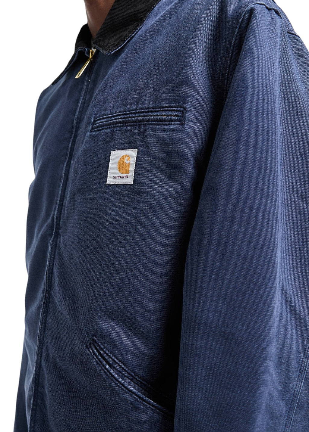 Carhartt WIP - OG Detroit Jacket - Dark Navy/Black, Stone Canvas