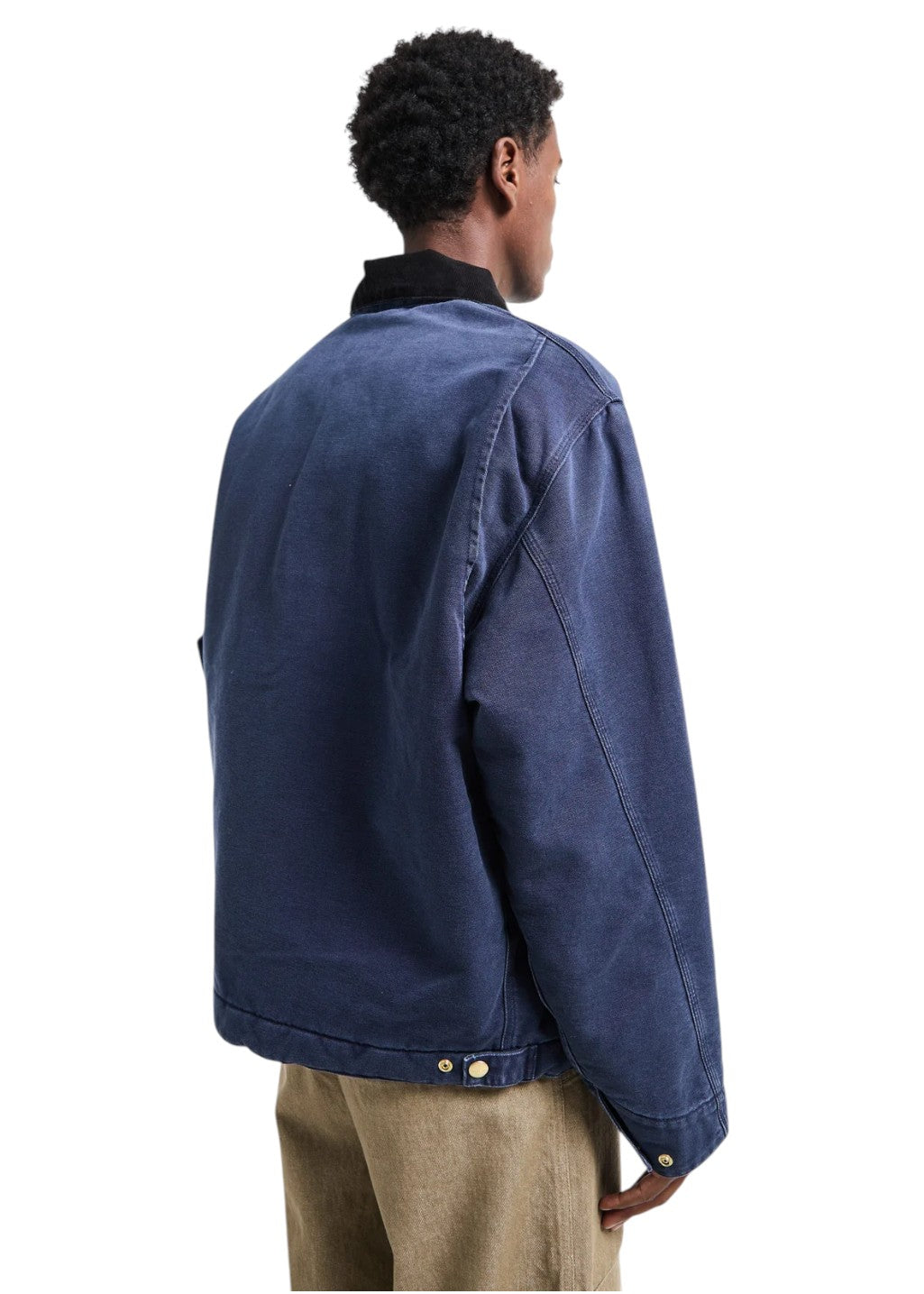 Carhartt WIP - OG Detroit Jacket - Dark Navy/Black, Stone Canvas