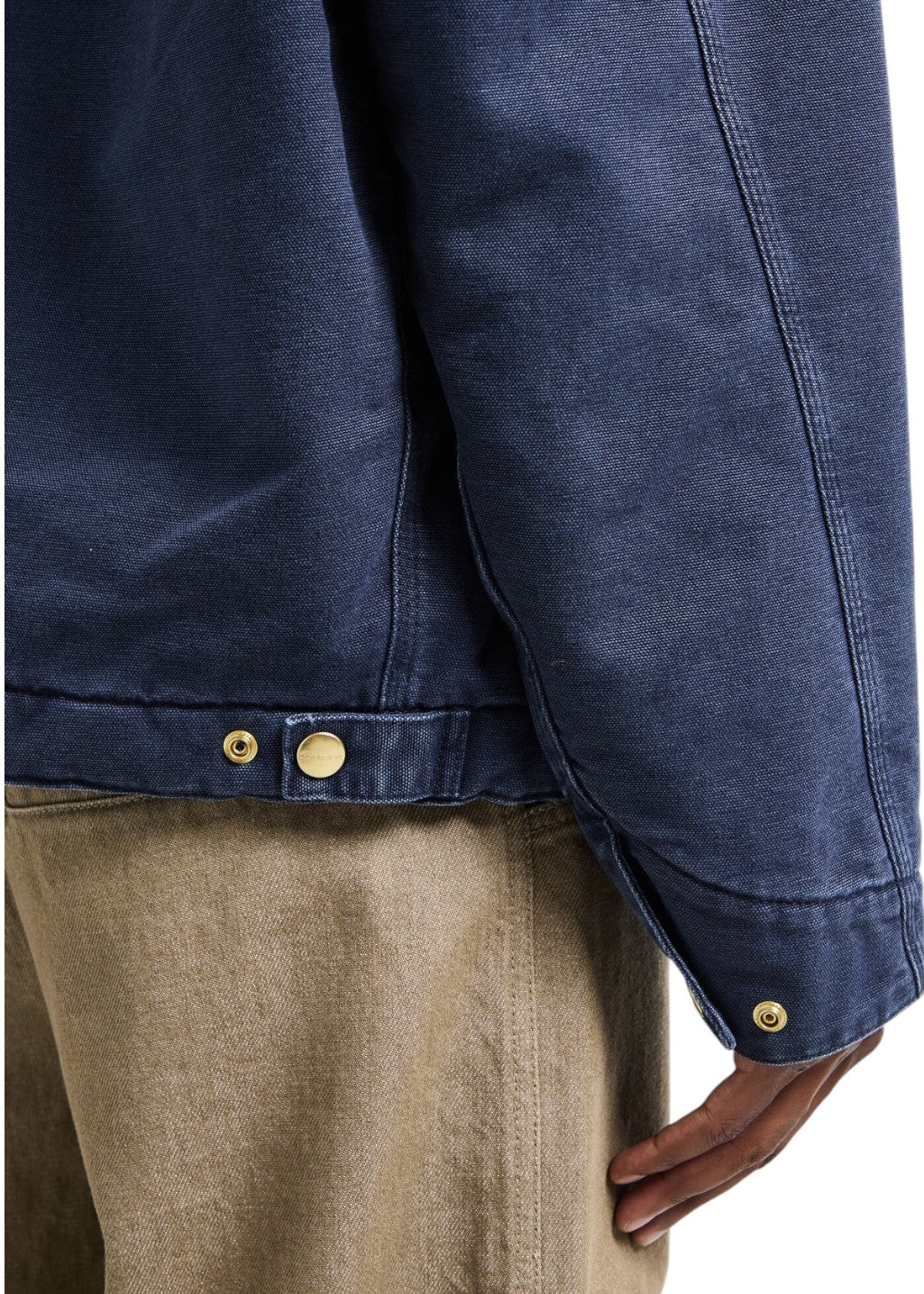 Carhartt WIP - OG Detroit Jacket - Dark Navy/Black, Stone Canvas