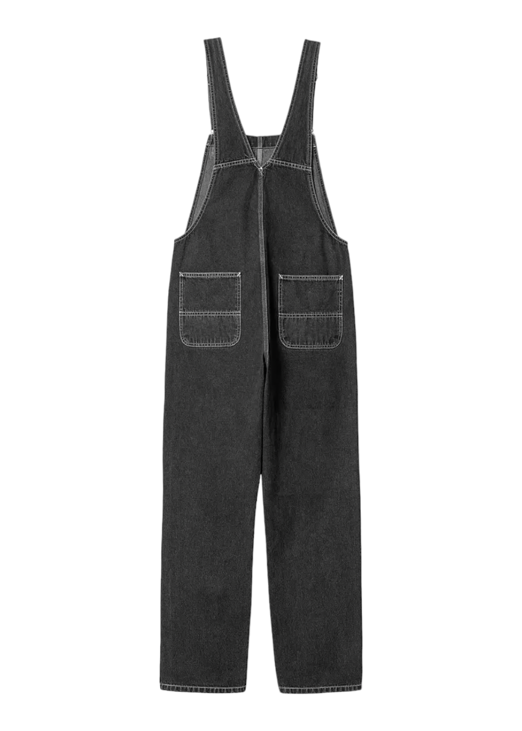 Carhartt WIP - W' Bib Overall Straight - Black Stone Washed