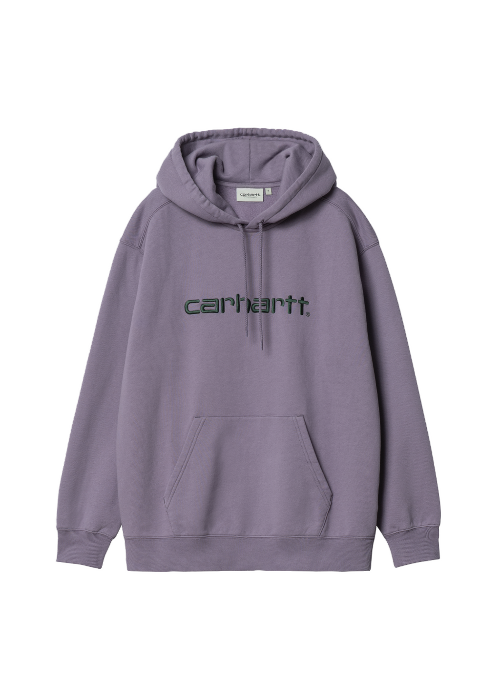 Carhartt WIP W Hooded Carhartt Sweatshirt Glassy Purple Discovery Green
