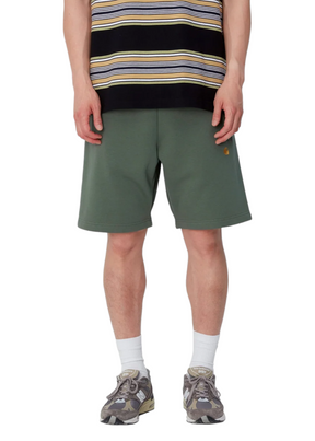 Carhartt WIP - Chase Sweat Short - Duck Green/Gold