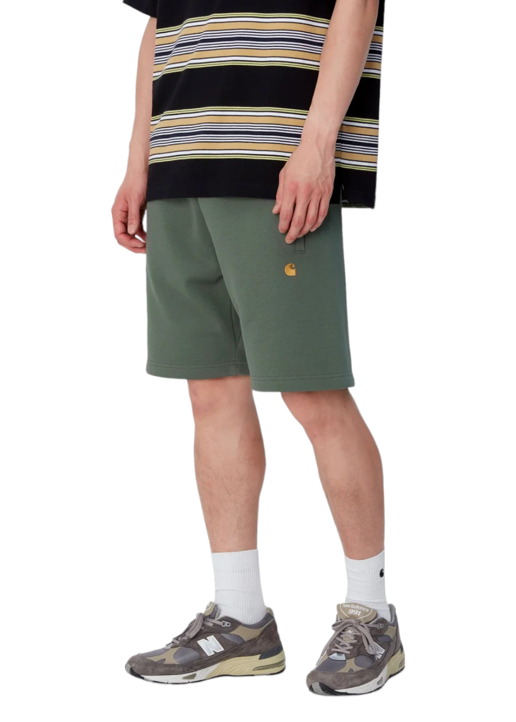 Carhartt WIP - Chase Sweat Short - Duck Green/Gold