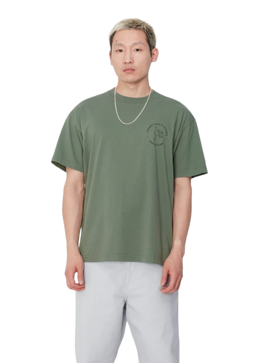 【Carhartt】S/S STAMP T-SHIRT R5408 Carhartt WIP - S/S Stamp T-Shirt - Duck Green/Black Stone