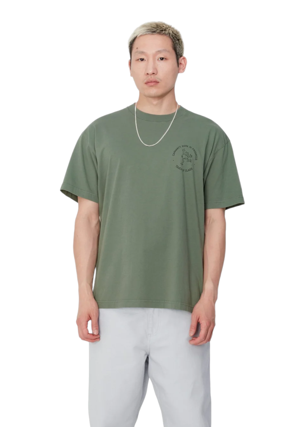 Carhartt WIP - S/S Stamp T-Shirt - Duck Green/Black Stone Washed