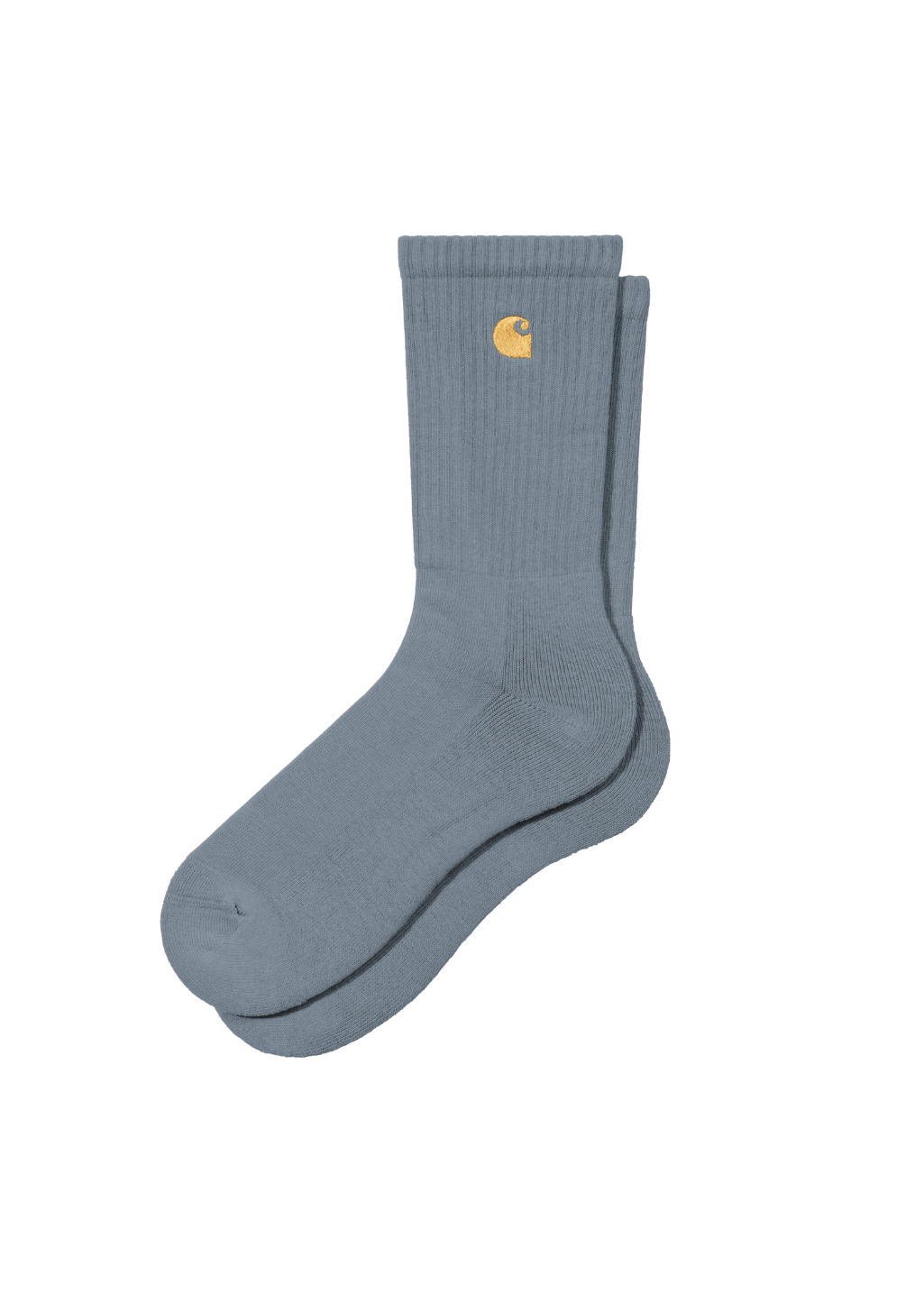 Carhartt WIP - Chase Socks - Cozy Blue/Gold - Hardpressed Print Studio Inc.