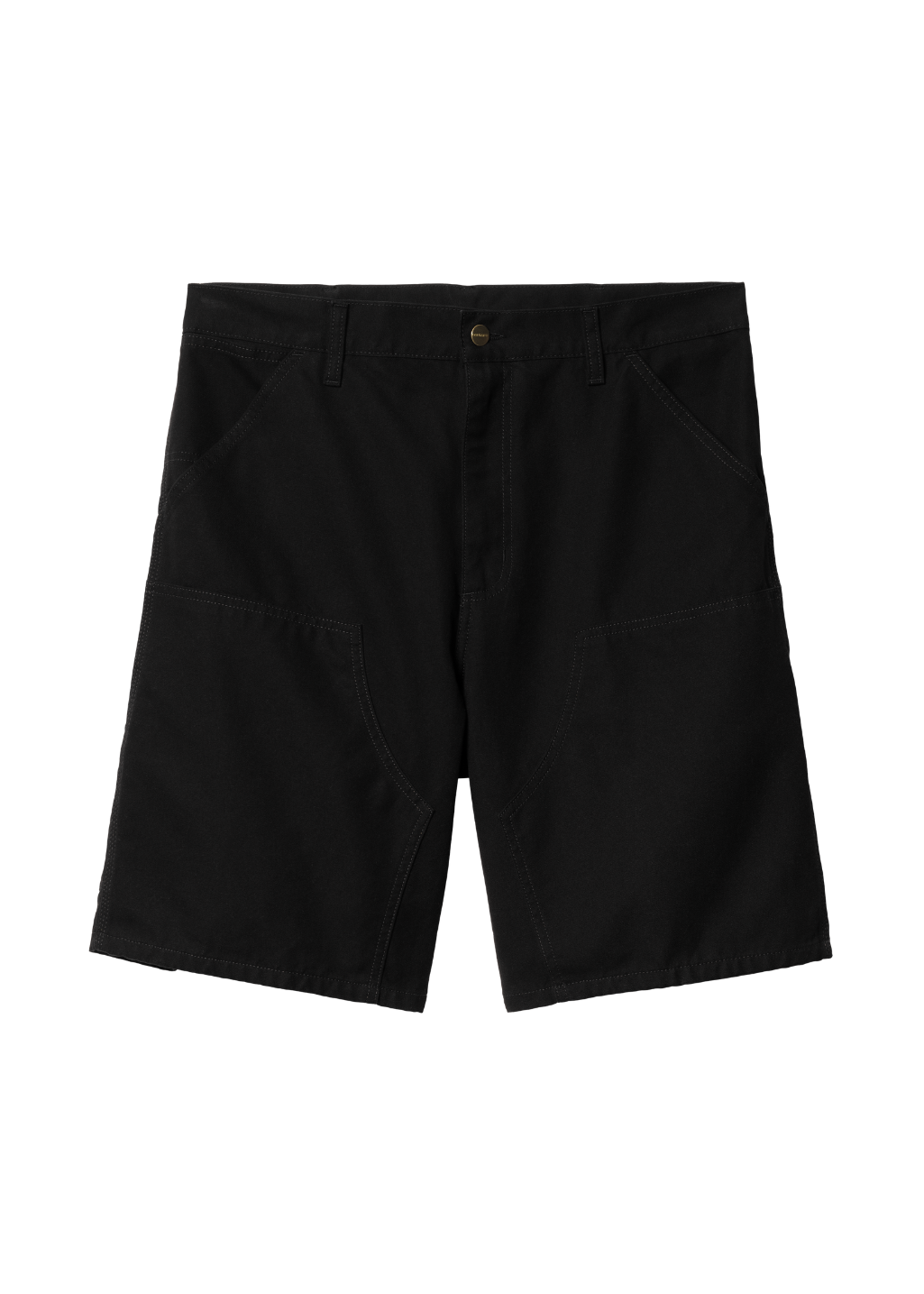 Carhartt WIP - Double Knee Short - Black Rinsed - Hardpressed Print Studio Inc.