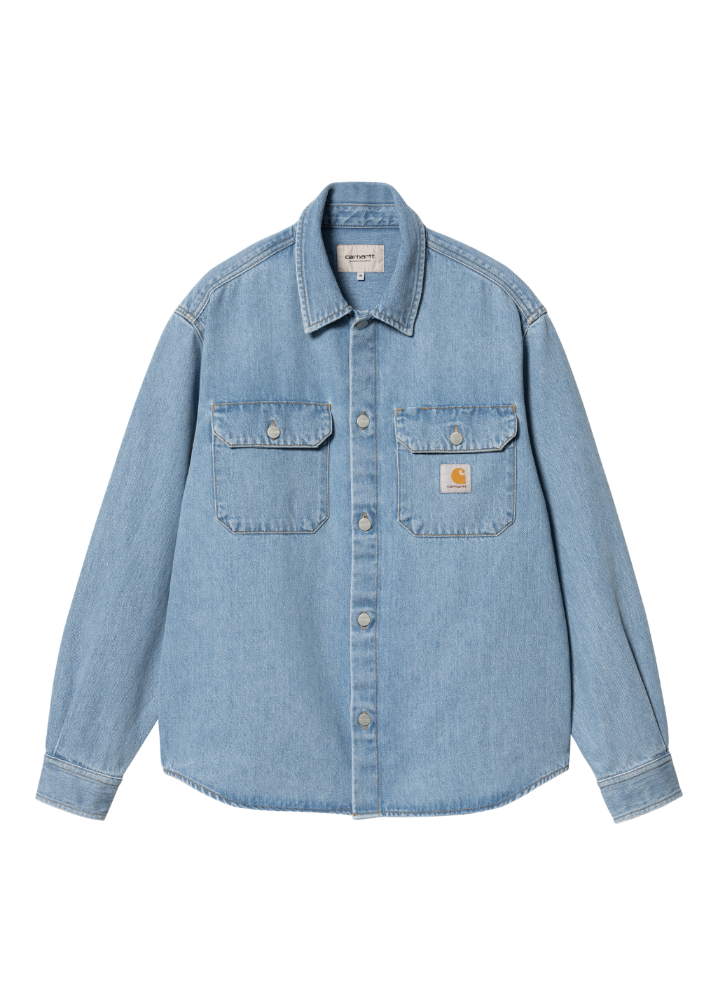 Carhartt WIP - Harvey Shirt Jacket - Blue Stone Bleached - Hardpressed Print Studio Inc.