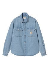 Carhartt WIP - Harvey Shirt Jacket - Blue Stone Bleached - Hardpressed Print Studio Inc.