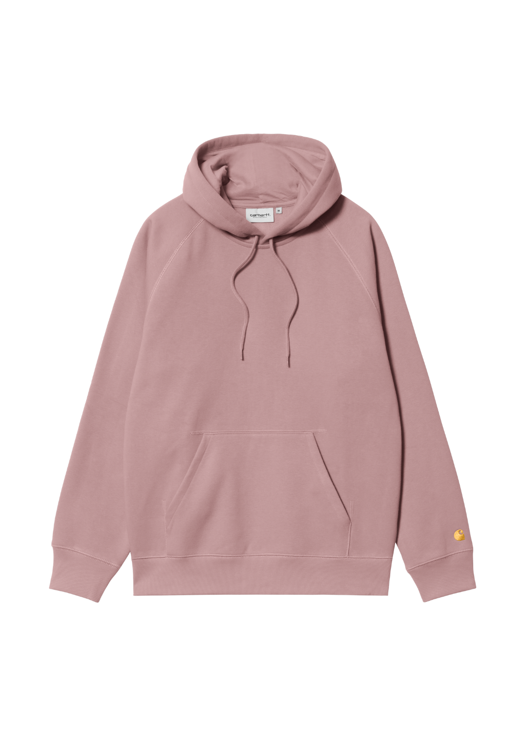 Carhartt WIP - Hooded Chase Sweatshirt - Glassy Pink/Gold - Hardpressed Print Studio Inc.