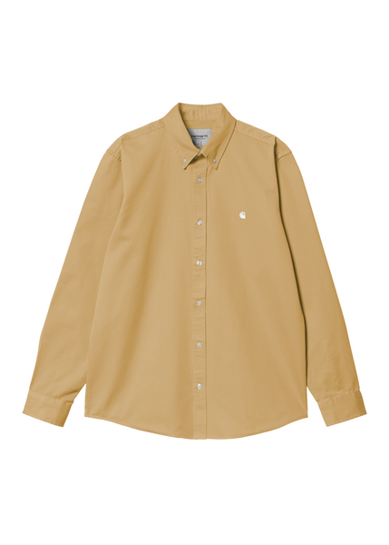 トップス XXL carhartt wip L/S MADISON SHIRT Carhartt WIP - L/S Madison Shirt - Elder/White | Hardpressed