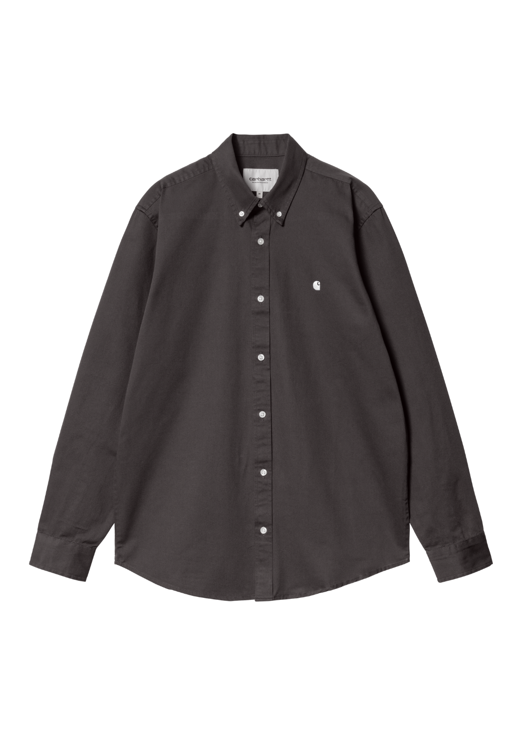 Carhartt WIP - L/S Madison Shirt - Charcoal/White - Hardpressed Print Studio Inc.