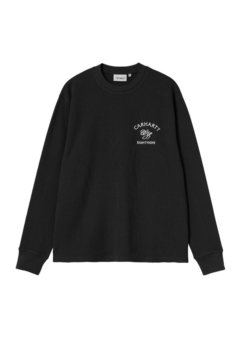 Carhartt WIP - L/S Eightynine Waffle T-Shirt - Black/White - Hardpressed Print Studio Inc.