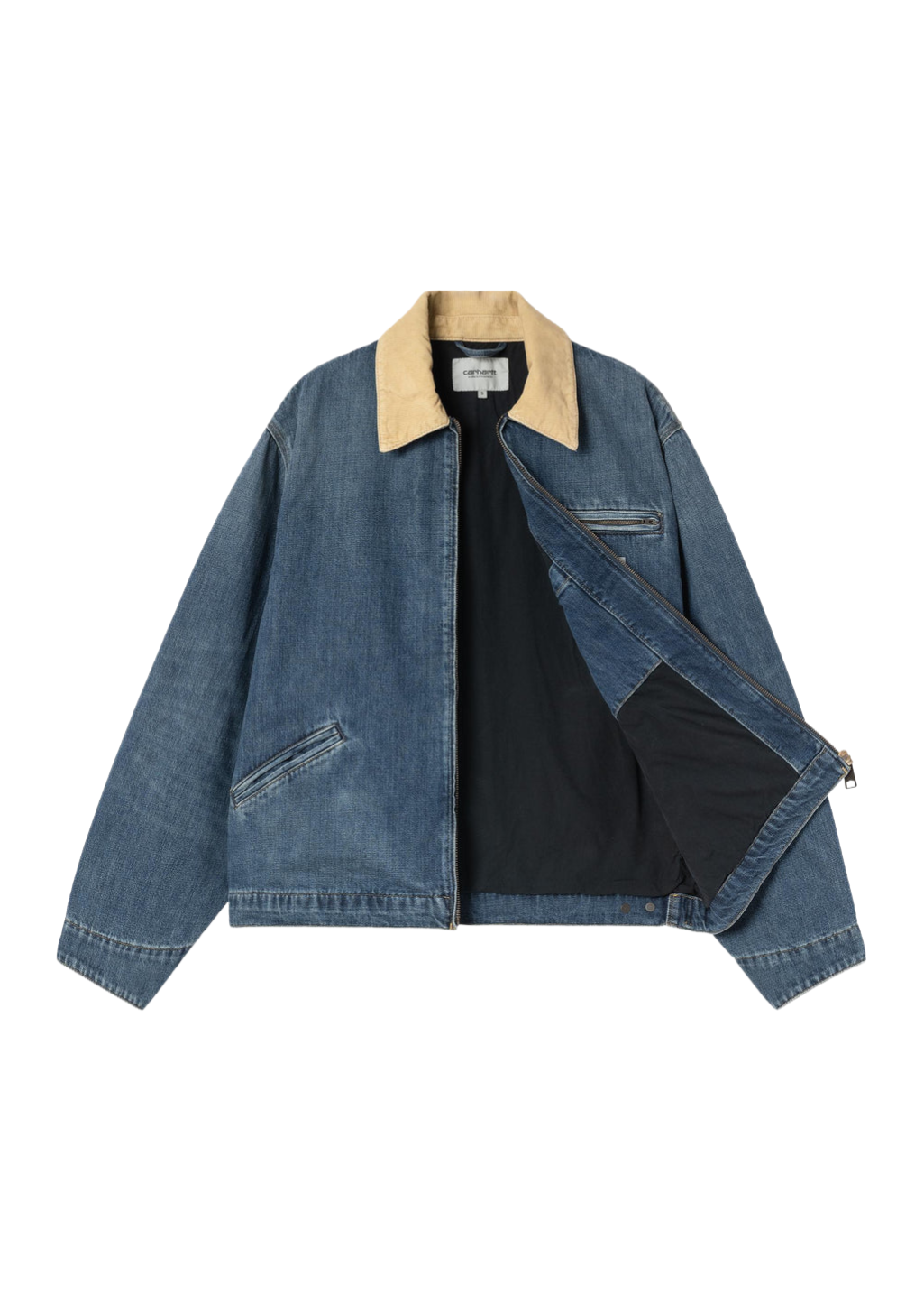 Carhartt WIP - OG Detroit Jacket 'Camano' Denim - Blue/Dusty H Brown - Dark Used Wash