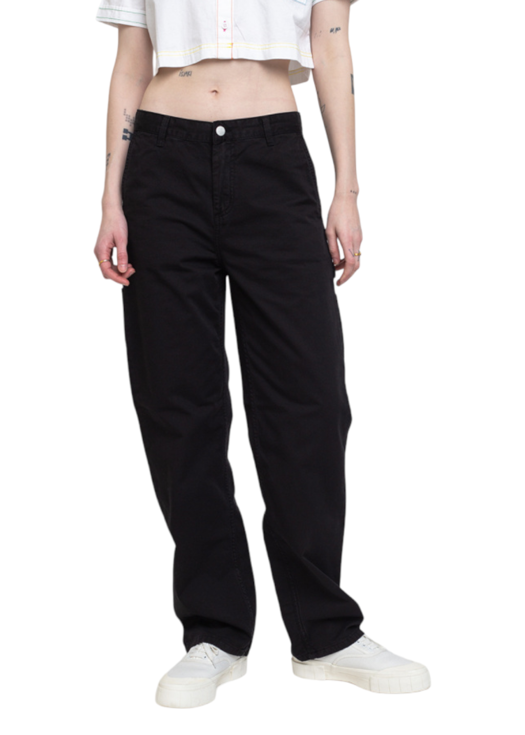 Carhartt WIP - W' Pierce Pant Straight - Black Rinsed Carhartt WIP - W' Pierce Pant Straight - Black Rinsed