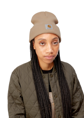 Carhartt WIP Short Acrylic Watch Hat Dusty H Brown