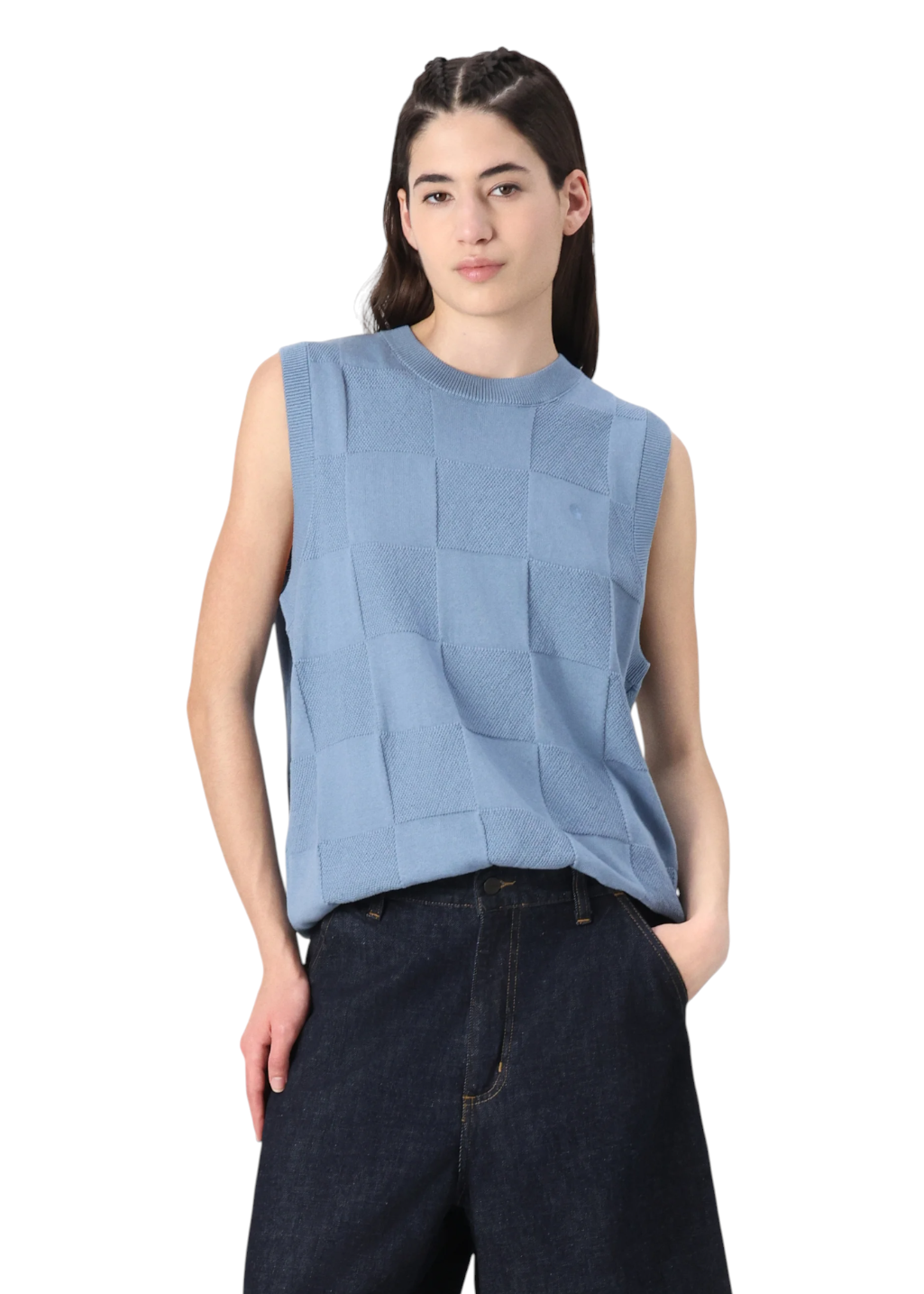 Carhartt WIP - W' Checker Vest - Frosted Blue
