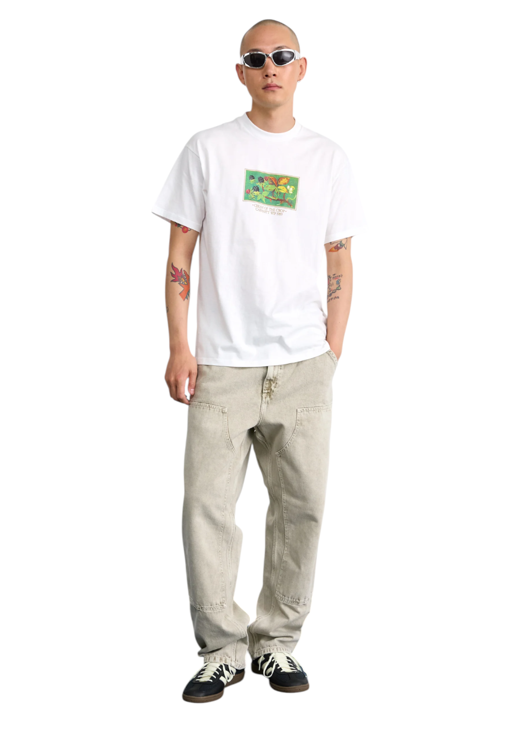 Carhartt WIP - Double Knee Pant - Opuntia Chalk Wash