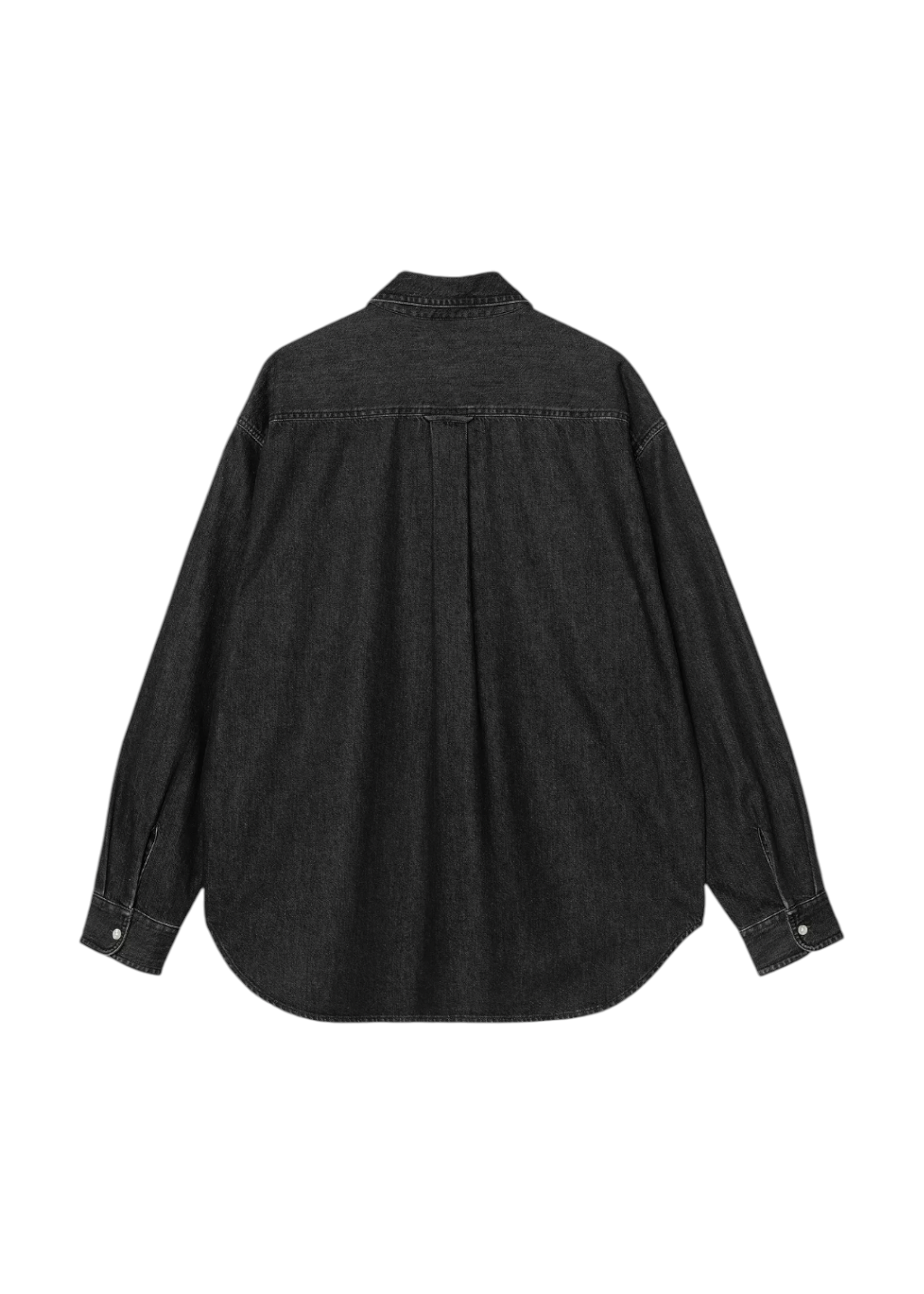 Carhartt WIP - L/S Lucas Shirt - Black, Stone Washed