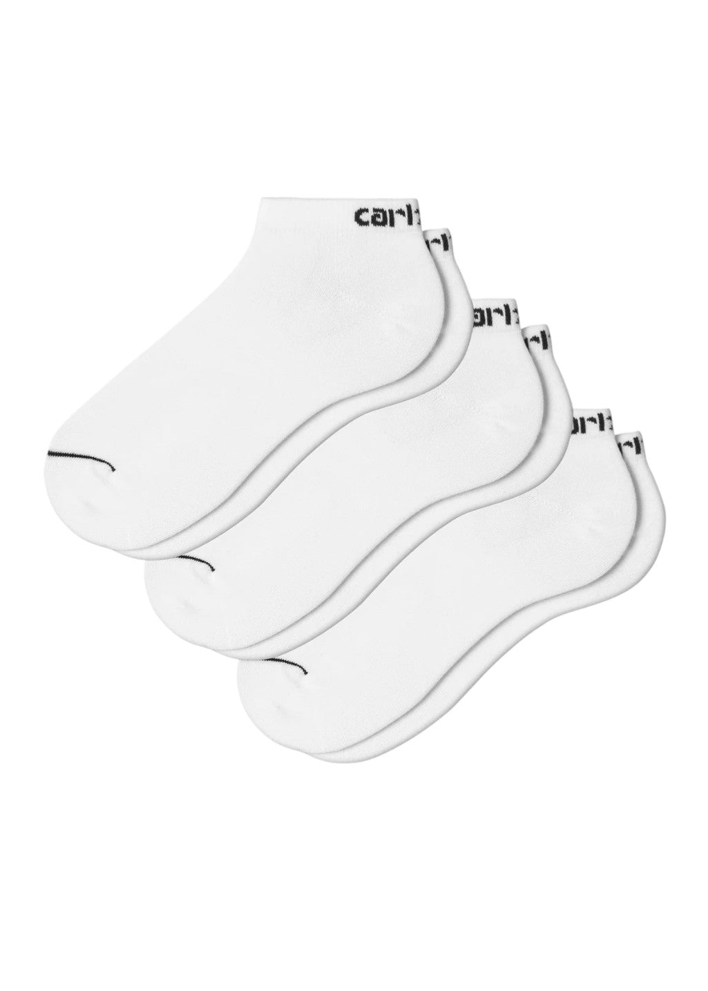 Carhartt WIP - Script Sneakers Socks - White/Black - Hardpressed Print Studio Inc.