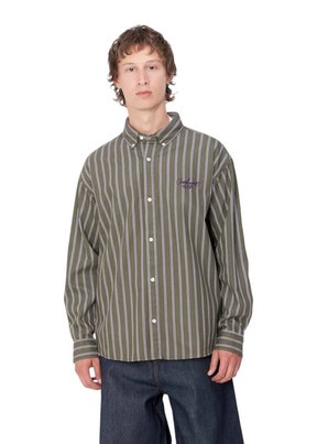 Carhartt WIP - L/S Signature Shirt - Office Green/Aura