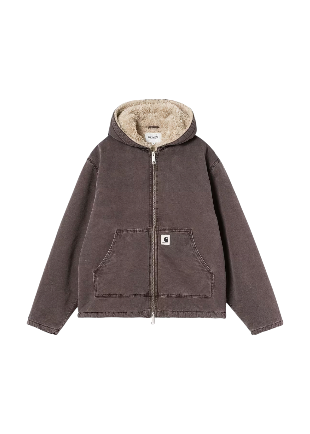 ジャケット・アウター Carhartt HOODED TEXTURE JACKET Carhartt WIP - W' Hooded Mitch Jacket - Palisander Dusky Canvas