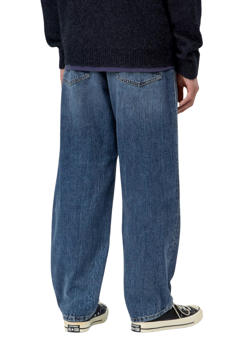 Carhartt WIP - Aaron Pant - Blue, Marble Used Wash