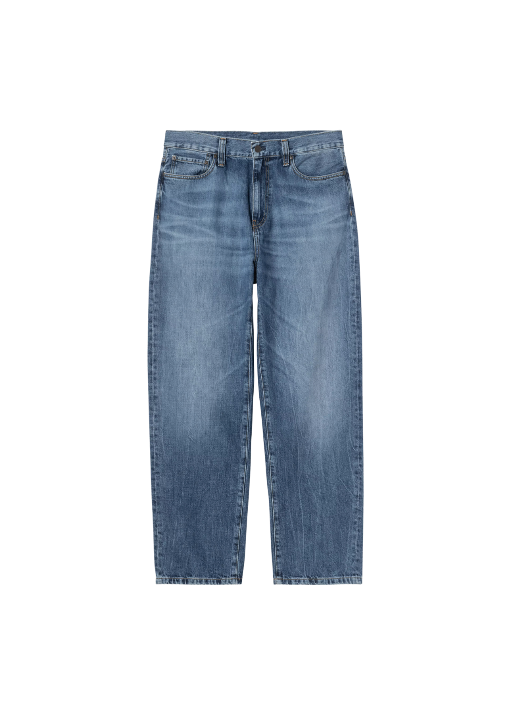 Carhartt WIP - Aaron Pant - Blue, Marble Used Wash