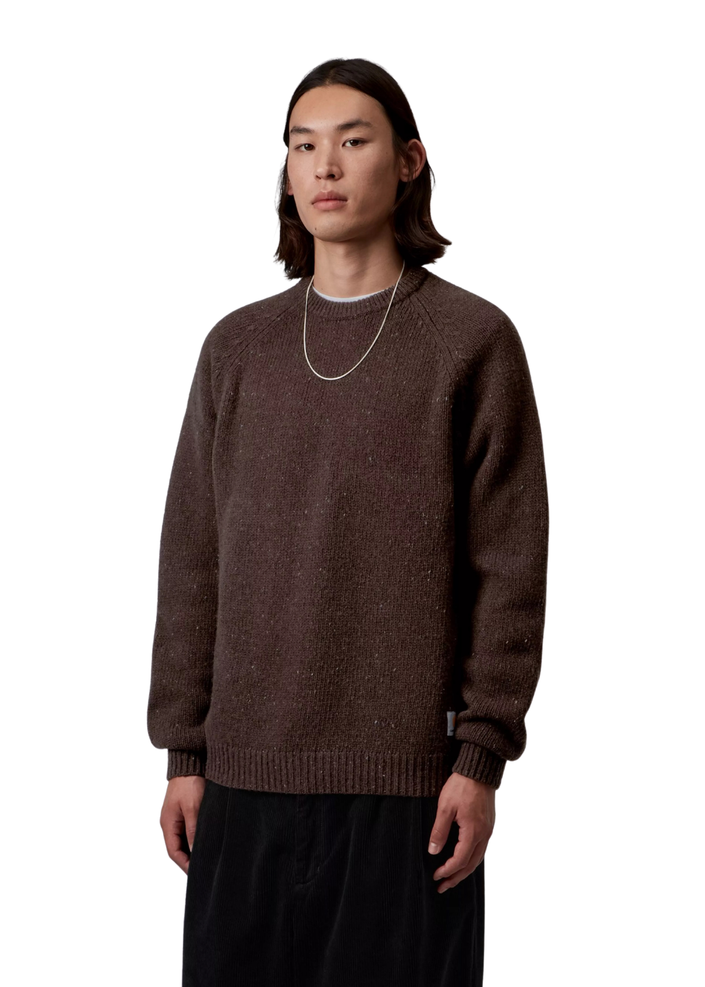 Carhartt WIP - Anglistic Sweater - Speckled Tobacco