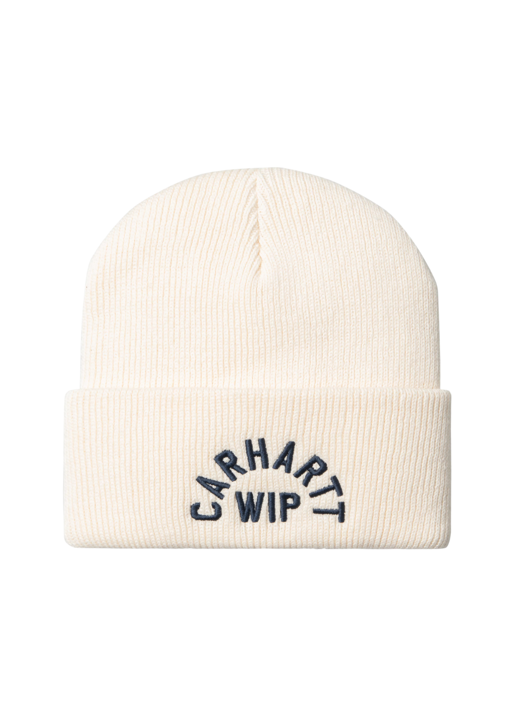 Carhartt WIP - Arch Script Beanie - Natural / Dark Navy