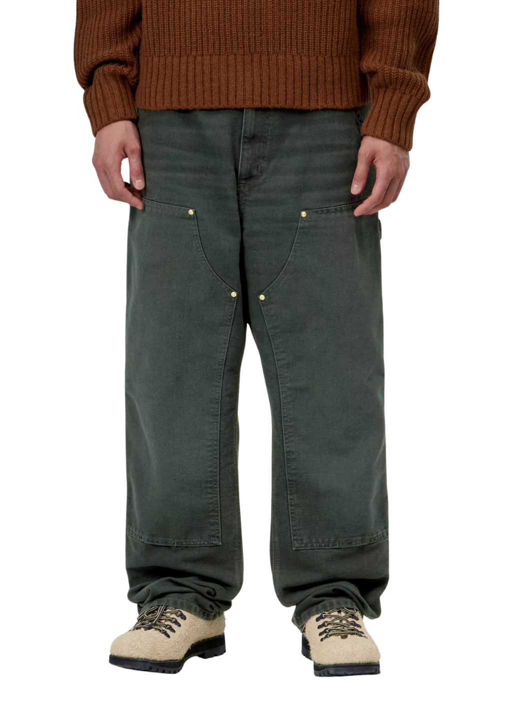 Carhartt WIP - Double Knee Pant - Raven Stone Canvas