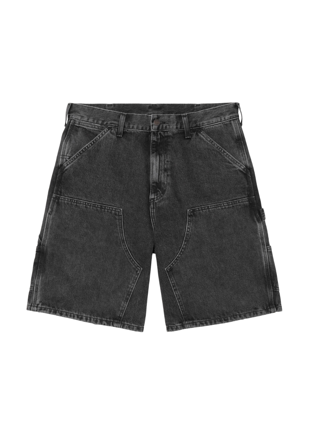 Carhartt WIP - Double Knee Short 'Smith' Denim - Black Stone Washed