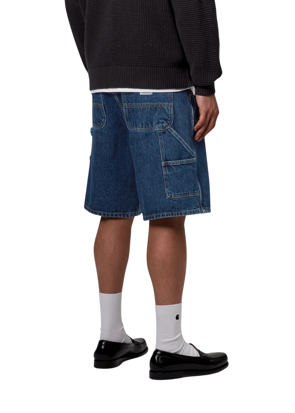 Carhartt WIP - Double Knee Short 'Smith' Denim - Blue Stone Washed