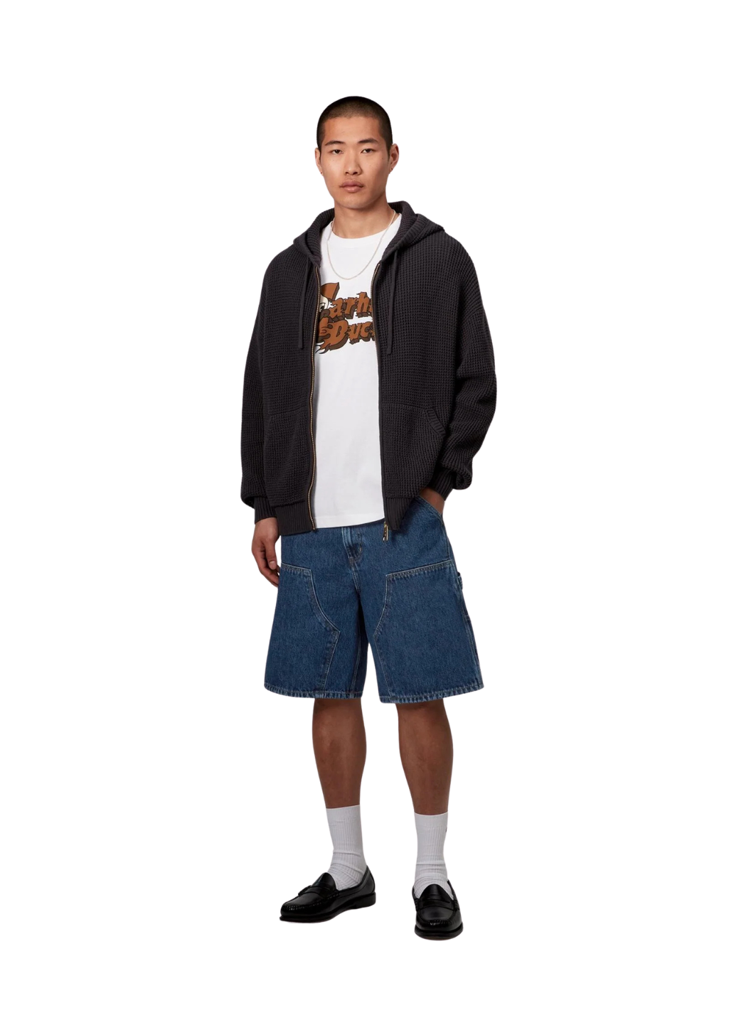 Carhartt WIP - Double Knee Short 'Smith' Denim - Blue Stone Washed