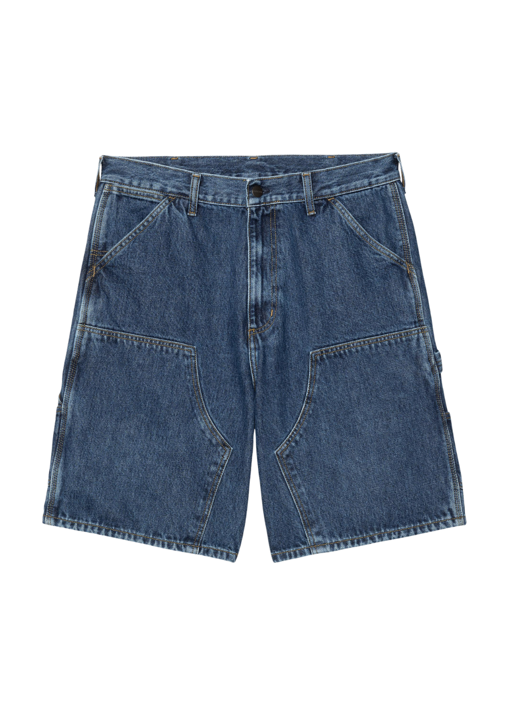 Carhartt WIP - Double Knee Short 'Smith' Denim - Blue Stone Washed