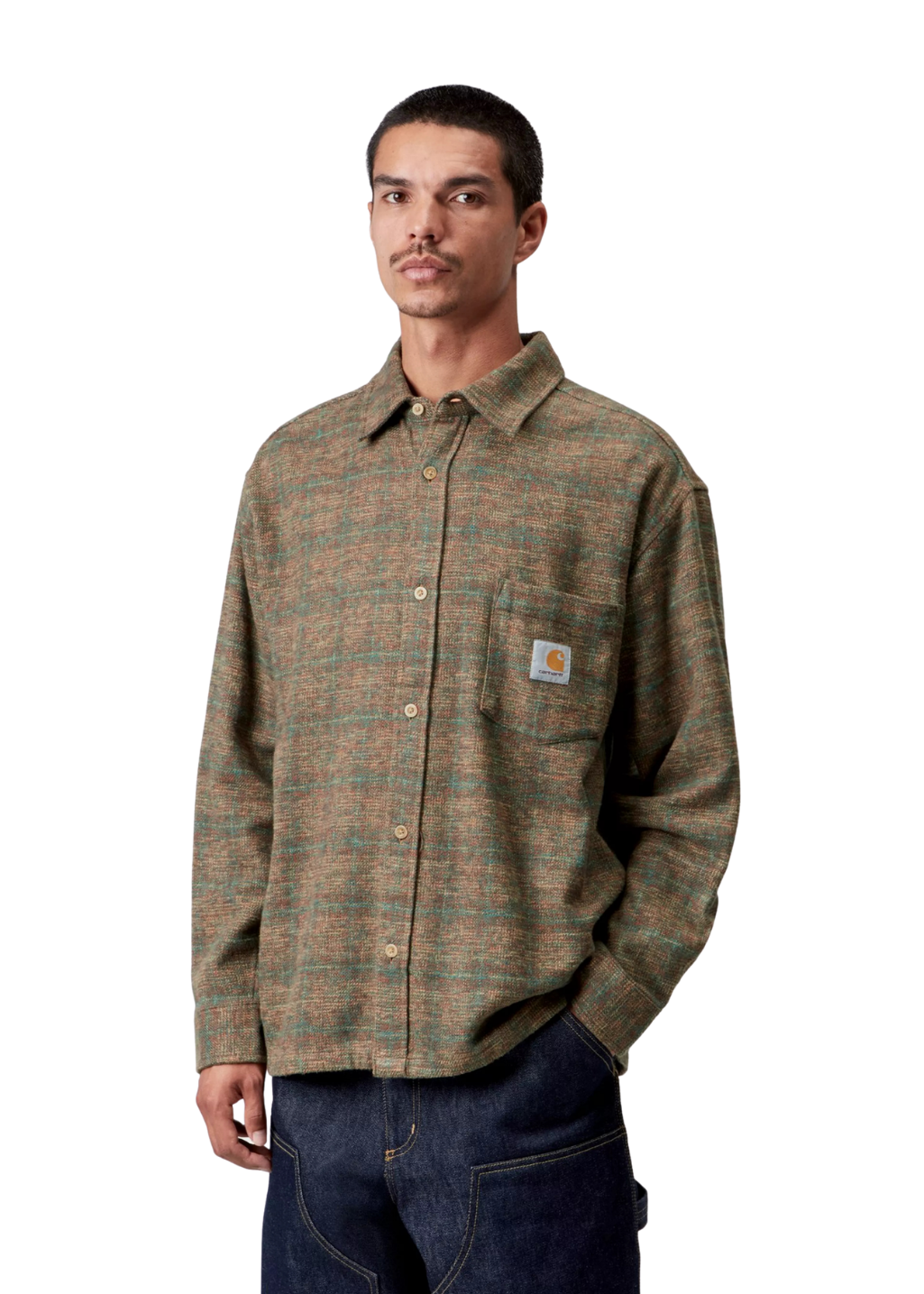Carhartt WIP - L/S Bagley Shirt - Bagley Check, Hamilton Brown