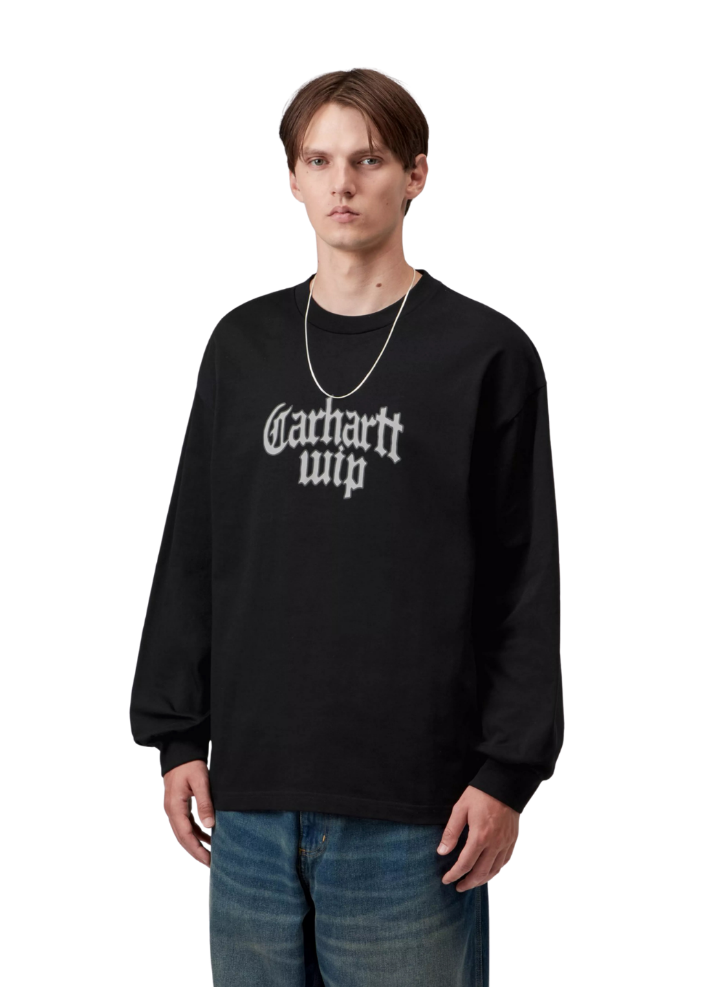 Carhartt WIP - L/S Blackletter T-Shirt - Black