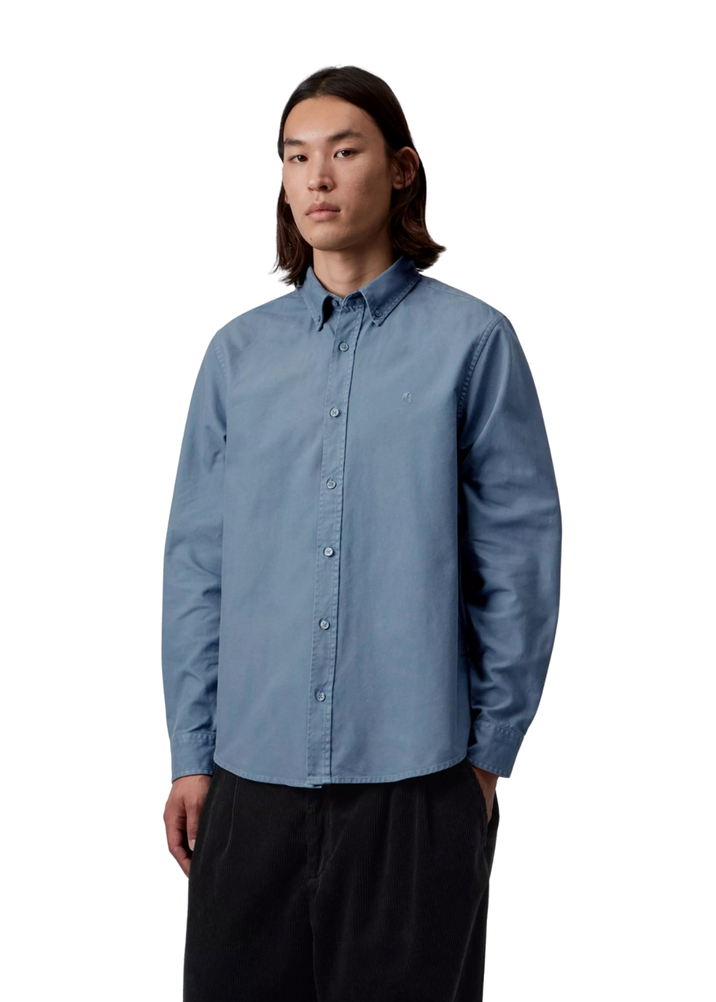 Carhartt WIP - L/S Bolton Shirt - Icesheet Garment Dyed